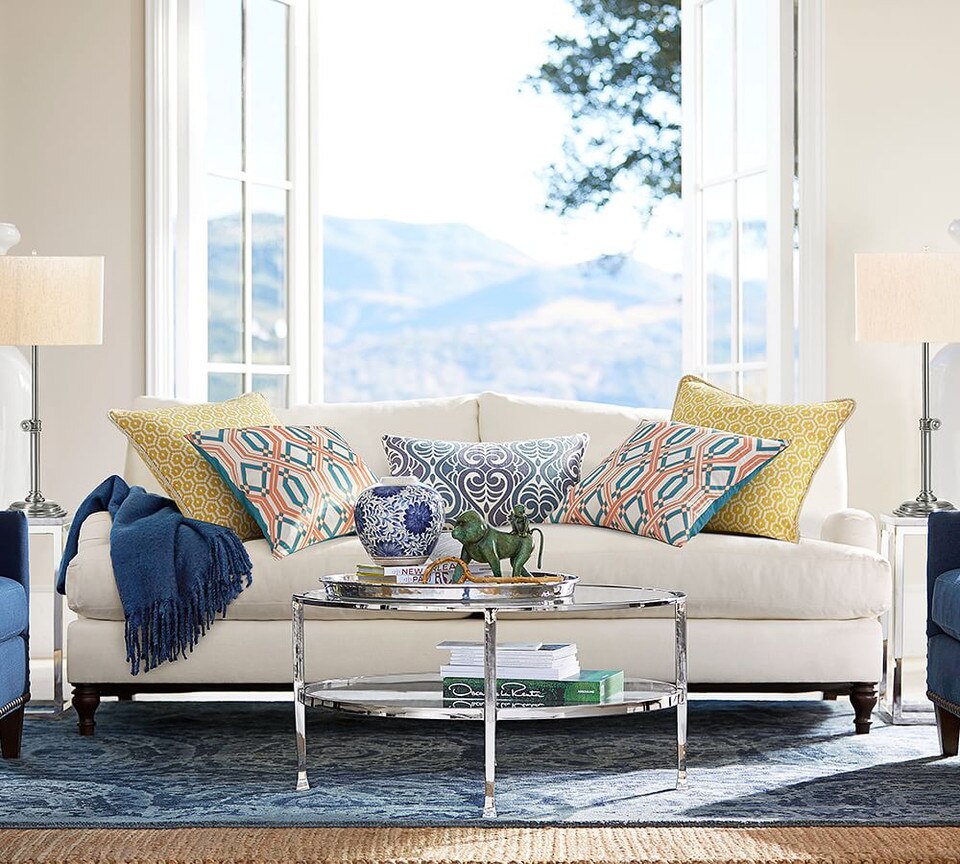 Carlisle Upholstered Sofa Pottery Barn Australia